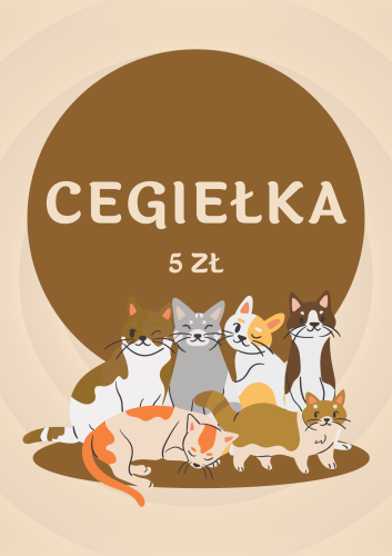 Soft Brown Simple Illustration Cute International Cat Day Poster.png